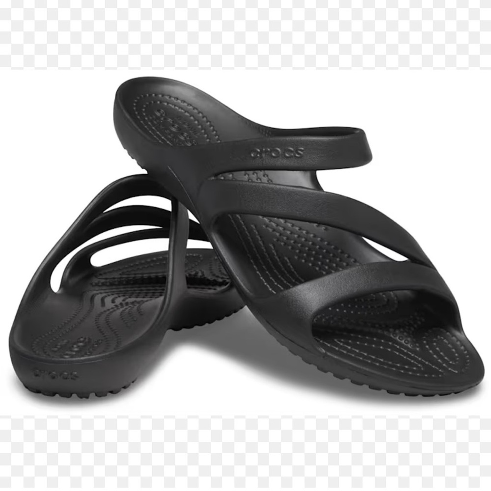 CROCS Black Strappy Sandals